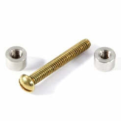 Loveless-Style Fasteners - For Handles - (.312HD X 8-32US X 1.15L) - Nickel Silver/Brass - (10 Pk) -Knife Kits Sales Shop LF 516BNS 3 1500 1