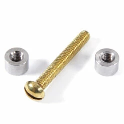 Loveless-Style Fasteners With Step Drill Combo Kit - (.312HD X 8-32US X 1.15L) - Stainless Steel/Bra -Knife Kits Sales Shop LF 516BS 3 1500 1