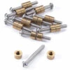 Loveless-Style Fasteners - For Handles - (.312HD X 8-32US X 1.15L) - Brass/Stainless Steel - (10 Pk) -Knife Kits Sales Shop LF 516SB 10 1 1500