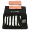 Lineman Trapper - Folding Slipjoint Knife Kit - (w/Pre-machined Bubinga Handle Blanks) 1 Lineman Trapper - Folding Slipjoint Knife Kit - (w/Pre-machined Bubinga Handle Blanks) -Knife Kits Sales Shop LT238 BUBINGA K img1a 1500