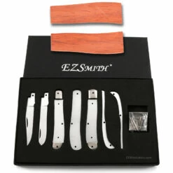 Lineman Trapper - Folding Slipjoint Knife Kit - (w/Pre-machined Padauk Handle Blanks)