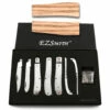 Lineman Trapper - Folding Slipjoint Knife Kit - (w/Pre-machined Zebrawood Handle Blanks) -Knife Kits Sales Shop LT238 ZEBRAWD K img1a 1500