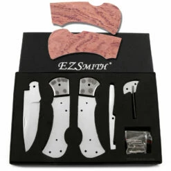 *Ranger Lockback Combo Knife Kit - DIY Blade Blank W/Bubinga Scales -Knife Kits Sales Shop LT278 BUBINGA K img1 1500