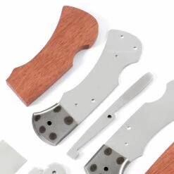 *Ranger Lockback Combo Knife Kit - DIY Blade Blank W/Bloodwood Scales -Knife Kits Sales Shop RLB278 BLDWD K img5 1500