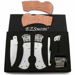 *Ranger Lockback Combo Knife Kit - DIY Blade Blank W/Lacewood Scales -Knife Kits Sales Shop RLB278 LACEWD K img1 1500