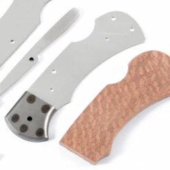 *Ranger Lockback Combo Knife Kit - DIY Blade Blank W/Lacewood Scales -Knife Kits Sales Shop RLB278 LACEWD K img6 1500