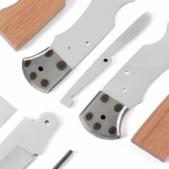 *Ranger Lockback Combo Knife Kit - DIY Blade Blank W/Mahogany Scales -Knife Kits Sales Shop RLB278 MAHOGANY K img4 1500
