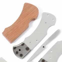 *Ranger Lockback Combo Knife Kit - DIY Blade Blank W/Mahogany Scales -Knife Kits Sales Shop RLB278 MAHOGANY K img5 1500