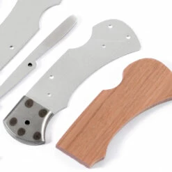 *Ranger Lockback Combo Knife Kit - DIY Blade Blank W/Mahogany Scales -Knife Kits Sales Shop RLB278 MAHOGANY K img6 1500