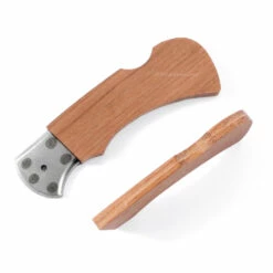 *Ranger Lockback Combo Knife Kit - DIY Blade Blank W/Mahogany Scales -Knife Kits Sales Shop RLB278 MAHOGANY K img8 1500