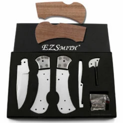 *Ranger Lockback Combo Knife Kit - DIY Blade Blank W/Walnut Scales 12 *Ranger Lockback Combo Knife Kit - DIY Blade Blank W/Walnut Scales -Knife Kits Sales Shop RLB278 WALNUT K img1 1500