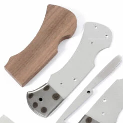 *Ranger Lockback Combo Knife Kit - DIY Blade Blank W/Walnut Scales 15 *Ranger Lockback Combo Knife Kit - DIY Blade Blank W/Walnut Scales -Knife Kits Sales Shop RLB278 WALNUT K img5 1500