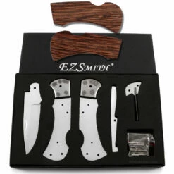 *Ranger Lockback Combo Knife Kit - DIY Blade Blank W/Wenge Scales -Knife Kits Sales Shop RLB278 WENGE K img1 1500