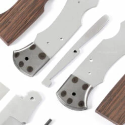 *Ranger Lockback Combo Knife Kit - DIY Blade Blank W/Wenge Scales -Knife Kits Sales Shop RLB278 WENGE K img4 1500