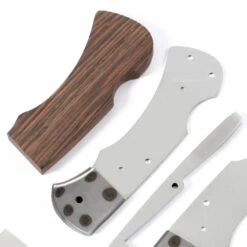 *Ranger Lockback Combo Knife Kit - DIY Blade Blank W/Wenge Scales -Knife Kits Sales Shop RLB278 WENGE K img5 1500