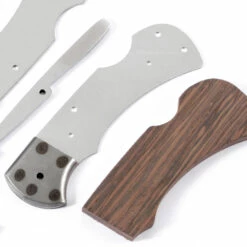 *Ranger Lockback Combo Knife Kit - DIY Blade Blank W/Wenge Scales -Knife Kits Sales Shop RLB278 WENGE K img6 1500