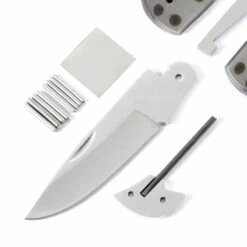 *Ranger Lockback Combo Knife Kit - DIY Blade Blank W/Zebrawood Scales -Knife Kits Sales Shop RLB278 ZEBRAWD K img3 1500