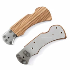 *Ranger Lockback Combo Knife Kit - DIY Blade Blank W/Zebrawood Scales -Knife Kits Sales Shop RLB278 ZEBRAWD K img7 1500