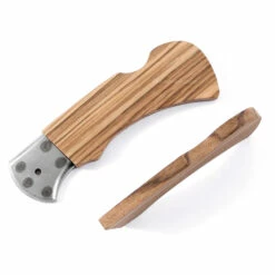 *Ranger Lockback Combo Knife Kit - DIY Blade Blank W/Zebrawood Scales -Knife Kits Sales Shop RLB278 ZEBRAWD K img8 1500