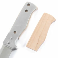 *SG4 - Fixed Blade Skinning Knife Combo Kit - (DIY Blade Kit W/Curly Maple Scales) -Knife Kits Sales Shop SG4BL STD CRLYMPL K img5 1500