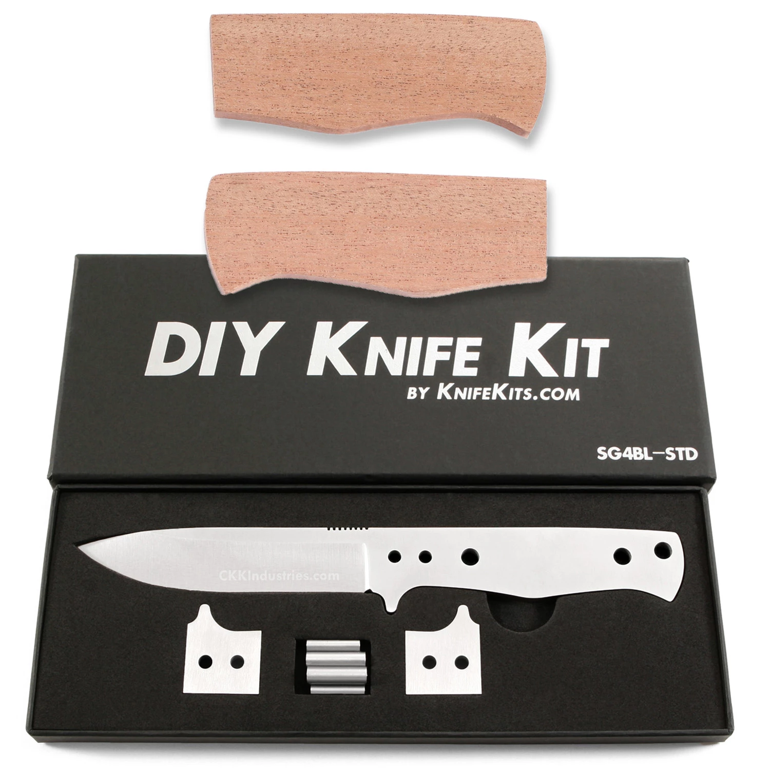 *SG4 - Fixed Blade Skinning Knife Combo Kit - (DIY Blade Kit W/Mahogany Scales) 3 *SG4 - Fixed Blade Skinning Knife Combo Kit - (DIY Blade Kit W/Mahogany Scales)