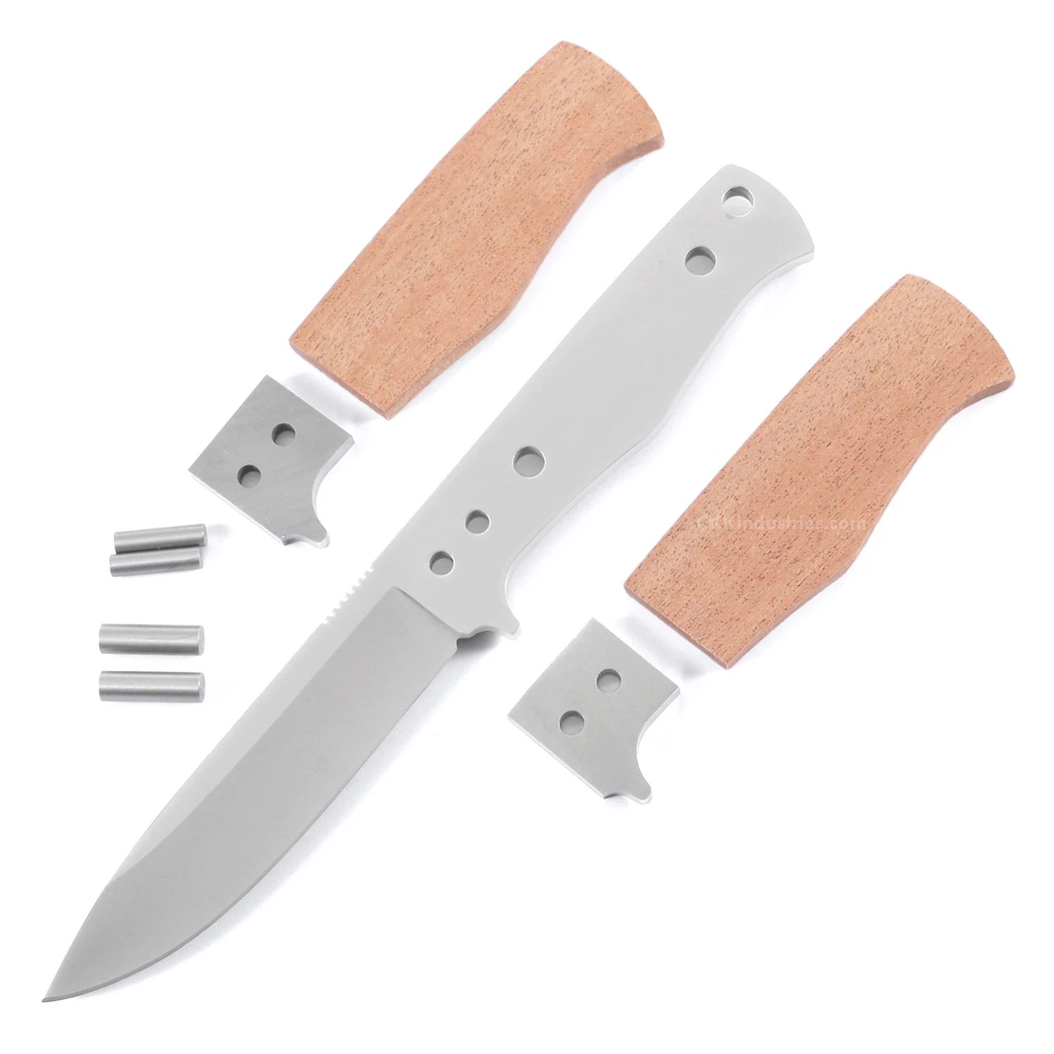 *SG4 - Fixed Blade Skinning Knife Combo Kit - (DIY Blade Kit W/Mahogany Scales) 4 *SG4 - Fixed Blade Skinning Knife Combo Kit - (DIY Blade Kit W/Mahogany Scales) - Image 2