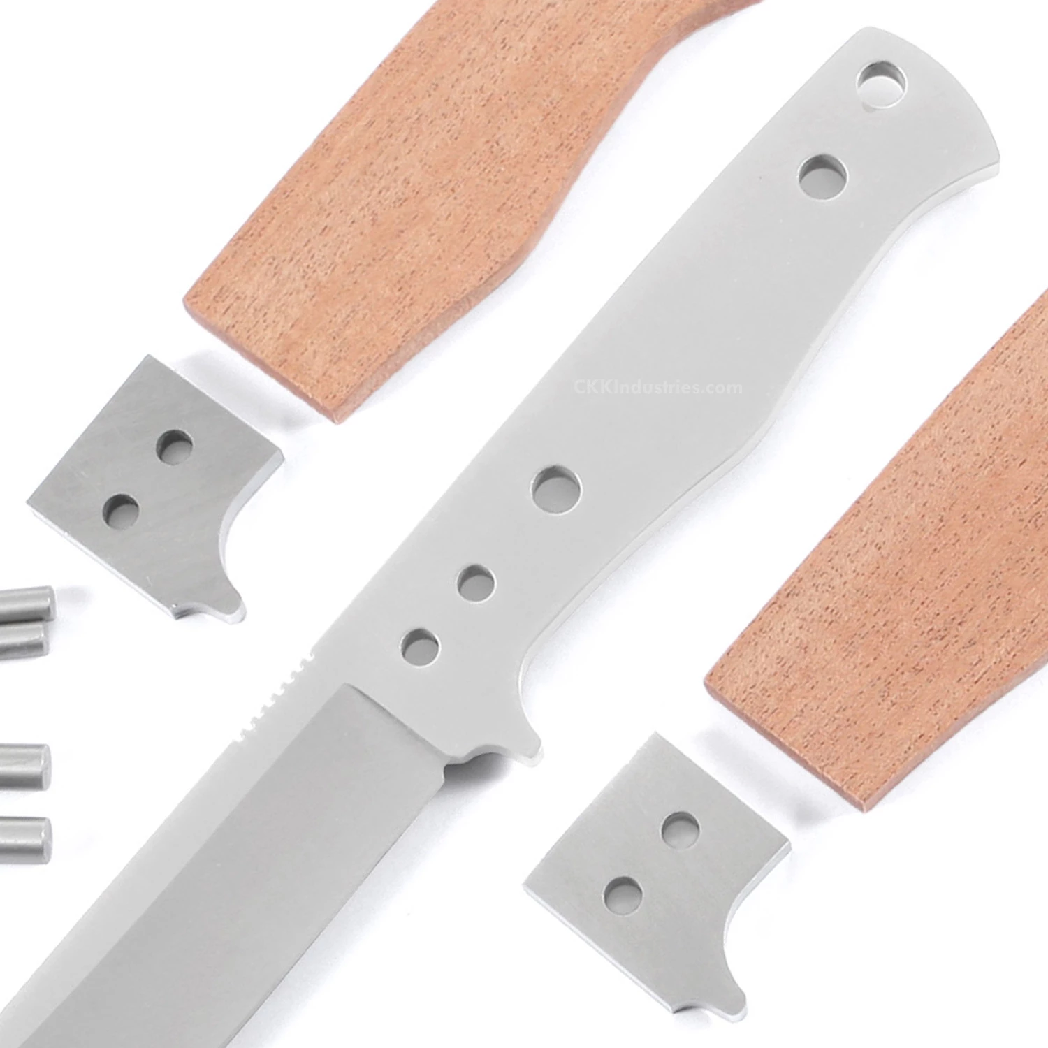 *SG4 - Fixed Blade Skinning Knife Combo Kit - (DIY Blade Kit W/Mahogany Scales) 6 *SG4 - Fixed Blade Skinning Knife Combo Kit - (DIY Blade Kit W/Mahogany Scales) - Image 4