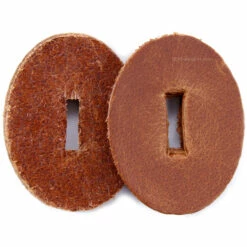 Water Buffalo Handle Washers - Oval - (1.30 X 1.00 X .125) - (Golden Brown)(100 Pack) -Knife Kits Sales Shop SHWWB125GB 1 1 1500