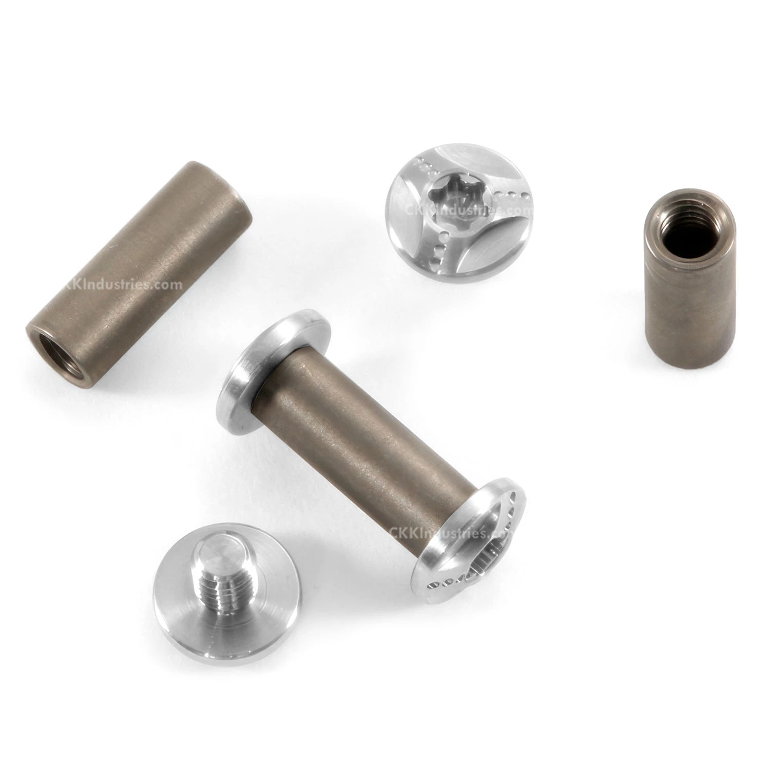 .187 (3/16) - SK Design - PV7 - 416SS/Titanium - Designer Pivot Assembly - (.500) 4 .187 (3/16) - SK Design - PV7 - 416SS/Titanium - Designer Pivot Assembly - (.500) - Image 2