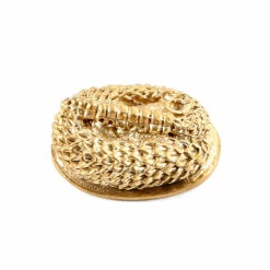 Pommel - Rattlesnake Tail Design - Bronze