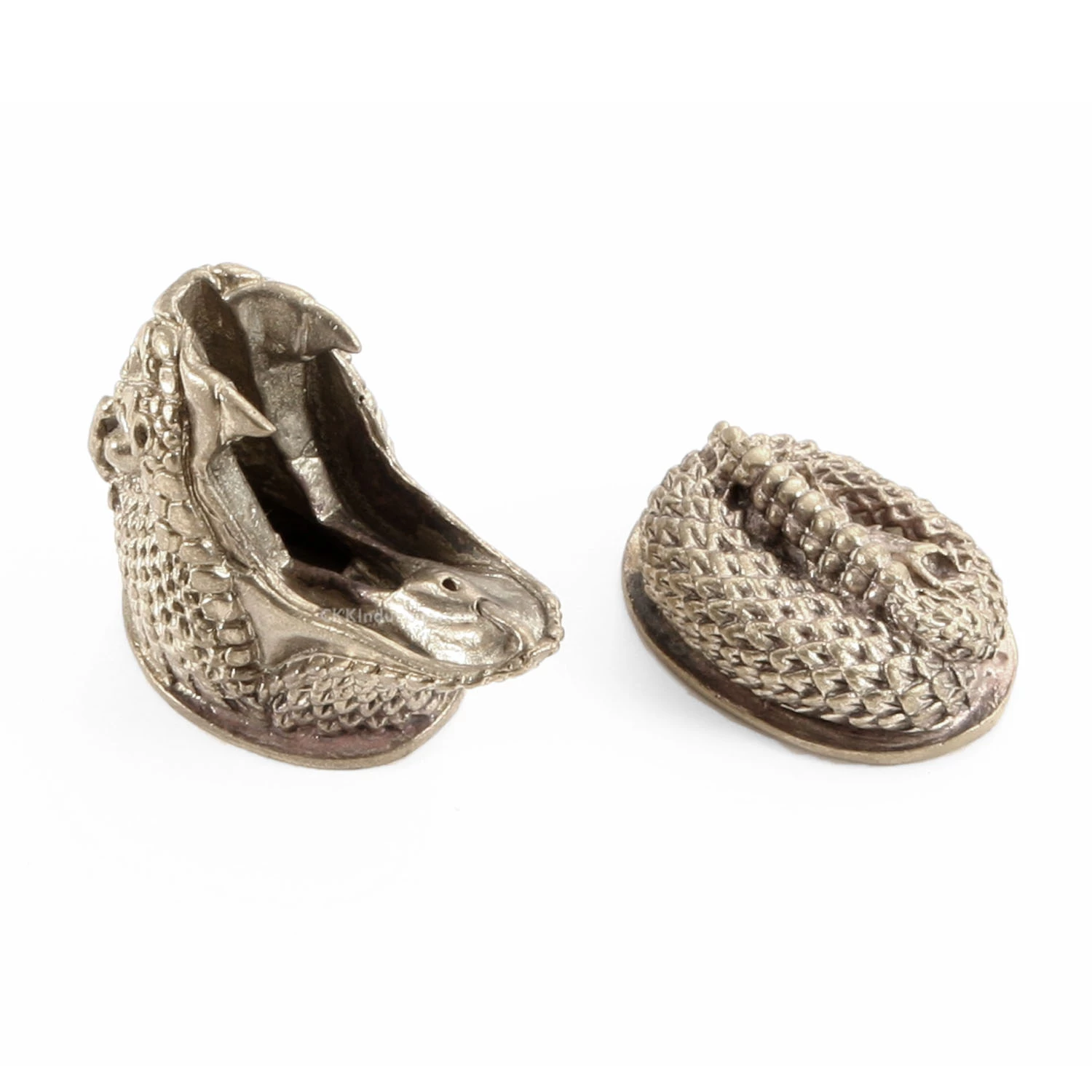 Pommel/Guard Set - Rattlesnake - Nickel Silver 4 Pommel/Guard Set - Rattlesnake - Nickel Silver - Image 2