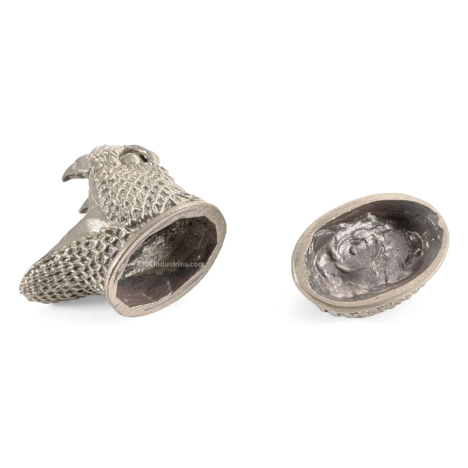 Pommel/Guard Set - Rattlesnake - Nickel Silver 5 Pommel/Guard Set - Rattlesnake - Nickel Silver - Image 3
