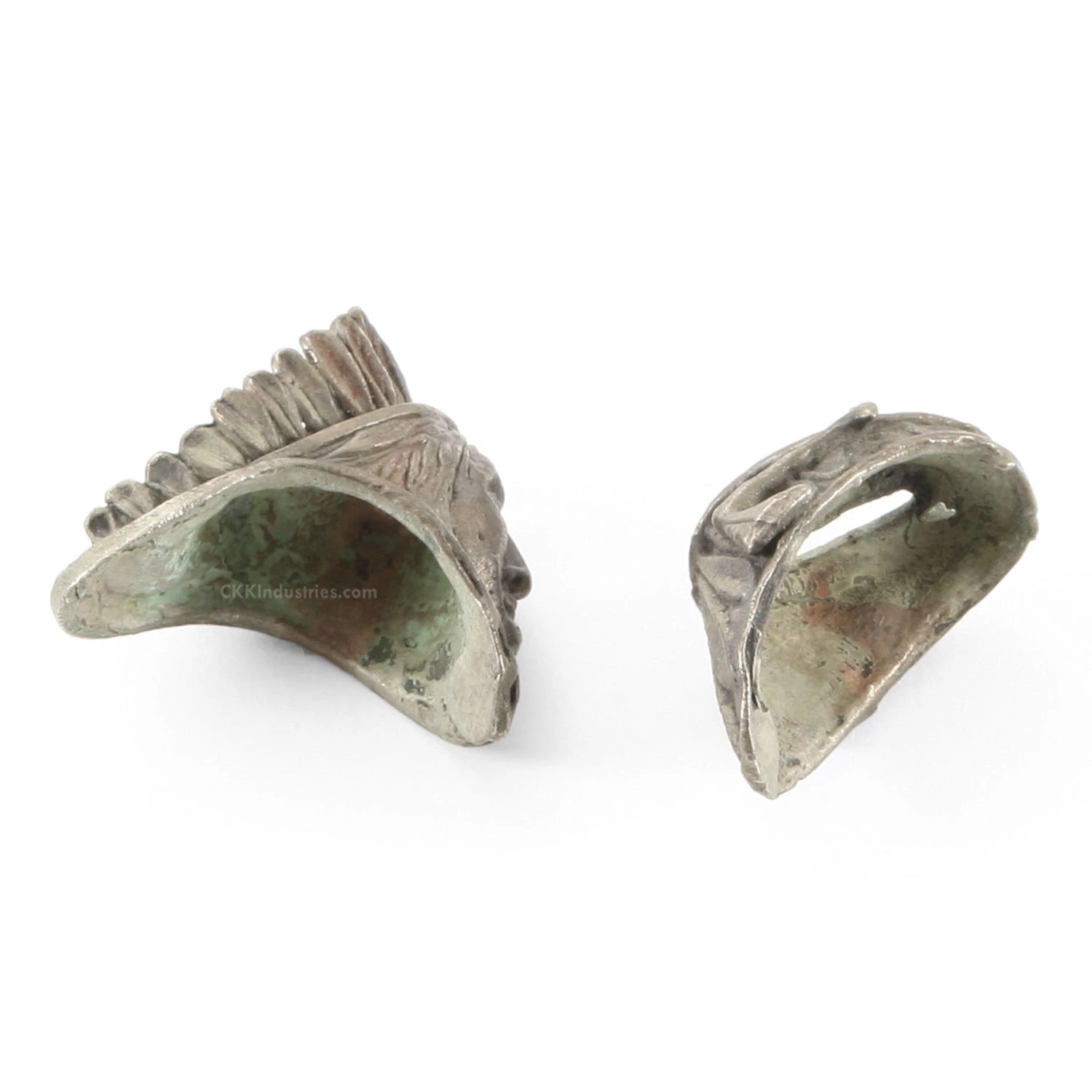 Pommel/Guard Set - American Indian Chief Set - Nickel Silver 5 Pommel/Guard Set - American Indian Chief Set - Nickel Silver - Image 3