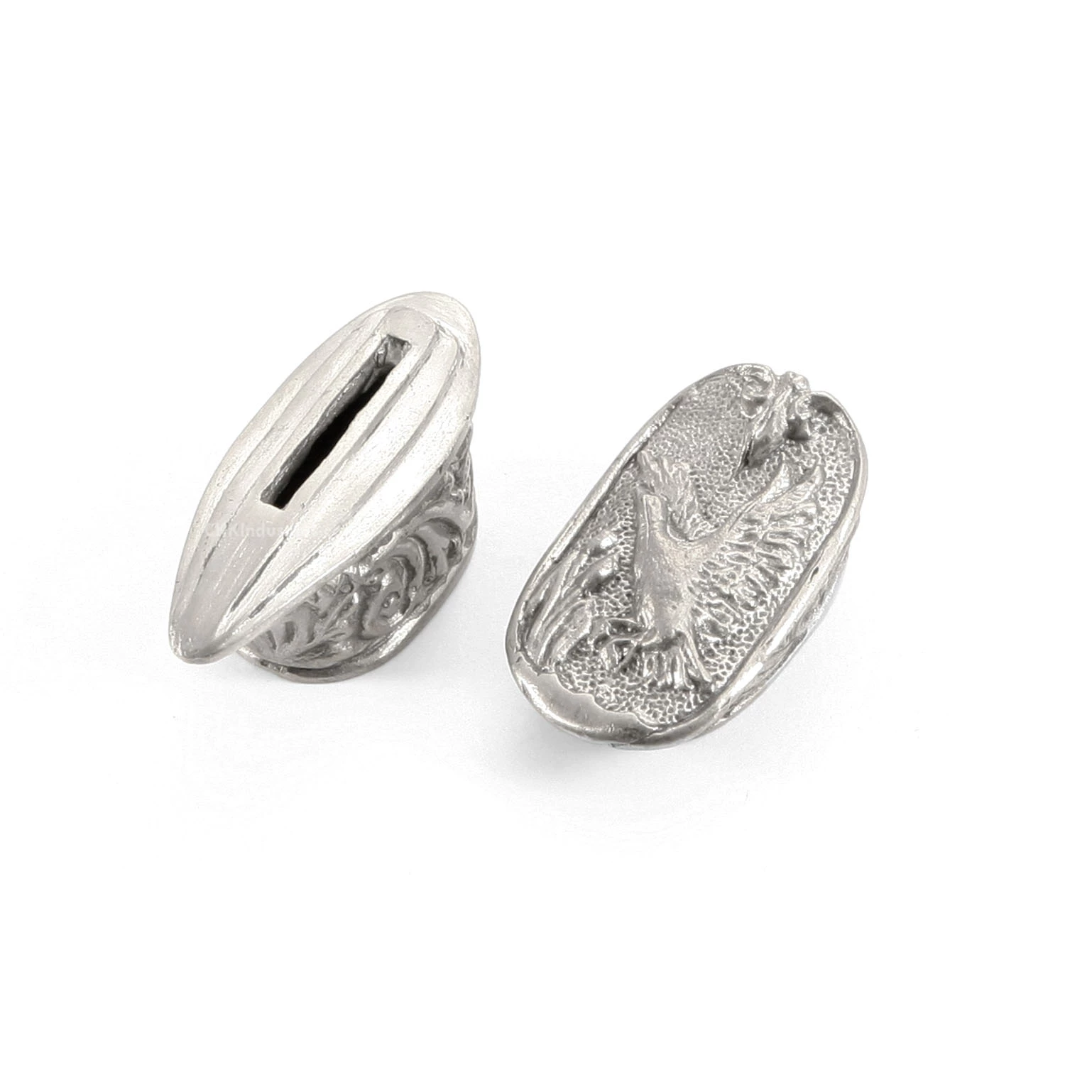 Pommel/Guard Set - Engraved Duck Set - Nickel Silver 4 Pommel/Guard Set - Engraved Duck Set - Nickel Silver - Image 2