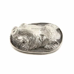 Pommel - Wild Boar Cap - Nickel Silver