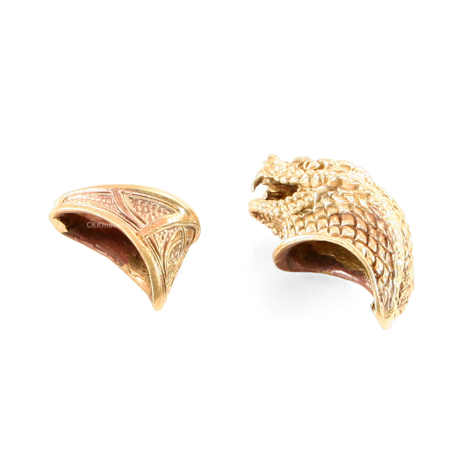 Pommel/Guard Set - Engraved Cobra - Bronze 5 Pommel/Guard Set - Engraved Cobra - Bronze - Image 3