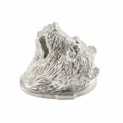 Pommel - Bear Head - Nickel Silver