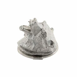 Pommel - Bear Head - Nickel Silver - Satin Finish