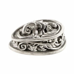 Pommel - Floral Loop Cap II - Nickel Silver