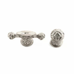 Pommel/Guard Set - Engraved Dagger Set II - Nickel Silver