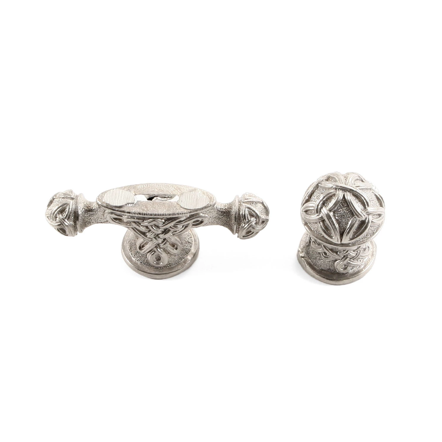 Pommel/Guard Set - Engraved Dagger Set II - Nickel Silver 3 Pommel/Guard Set - Engraved Dagger Set II - Nickel Silver