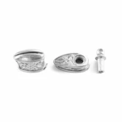 Pommel/Guard Set - Engraved Celtic Knot Set V - Nickel Silver