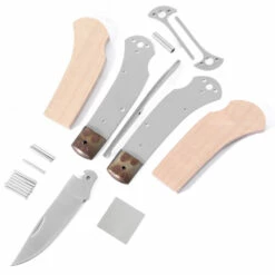 *Sheriff Lockback - Knife Kit Combo - DIY Parts Kit W/Curly Maple Handle Scales 15 *Sheriff Lockback - Knife Kit Combo - DIY Parts Kit W/Curly Maple Handle Scales -Knife Kits Sales Shop SLB258 CRLYMAPL K img2 1500