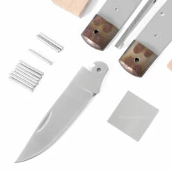 *Sheriff Lockback - Knife Kit Combo - DIY Parts Kit W/Curly Maple Handle Scales 16 *Sheriff Lockback - Knife Kit Combo - DIY Parts Kit W/Curly Maple Handle Scales -Knife Kits Sales Shop SLB258 CRLYMAPL K img3 1500