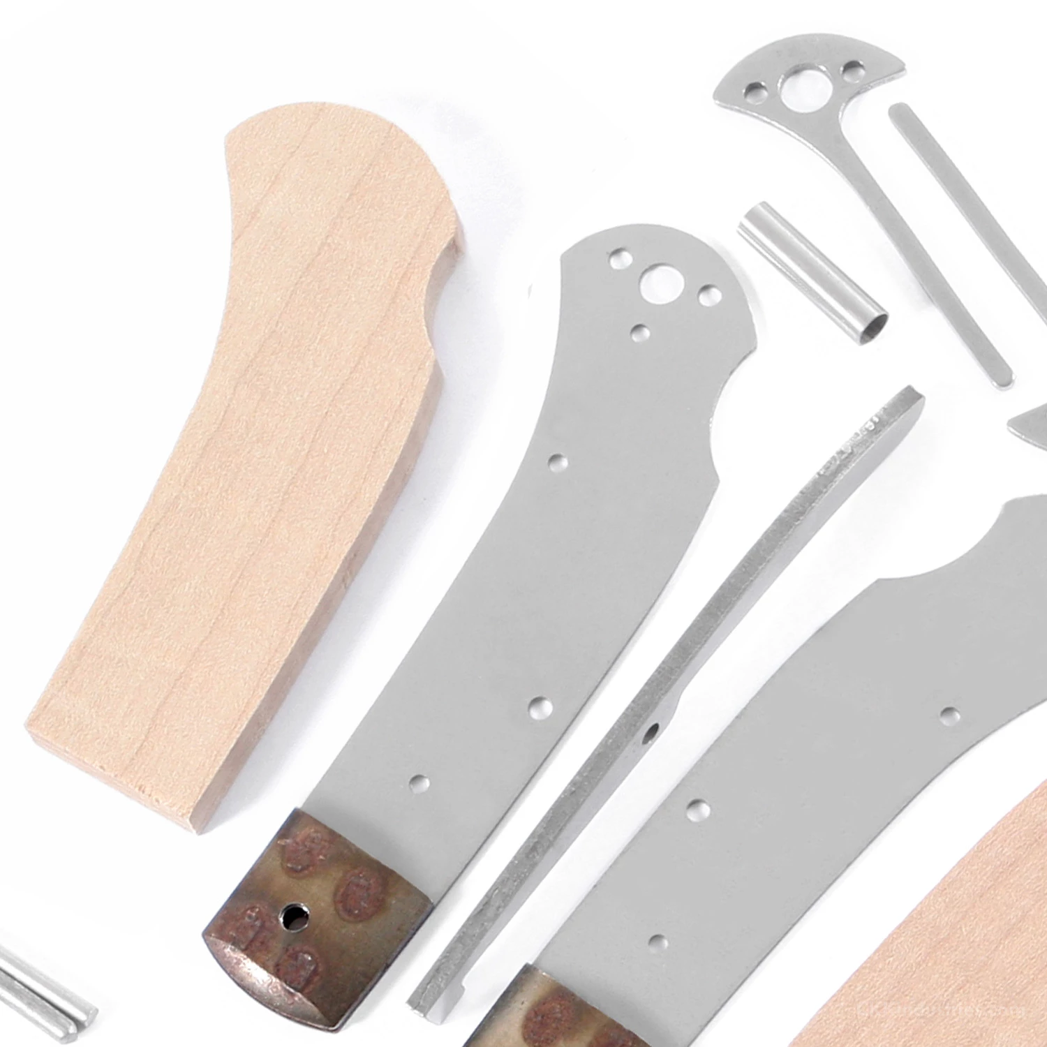 *Sheriff Lockback - Knife Kit Combo - DIY Parts Kit W/Curly Maple Handle Scales 7 *Sheriff Lockback - Knife Kit Combo - DIY Parts Kit W/Curly Maple Handle Scales - Image 5