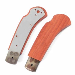 *Sheriff Lockback - Knife Kit Combo - DIY Parts Kit W/Padauk Handle Scales -Knife Kits Sales Shop SLB258 PADAUK K img7 1500
