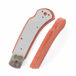 *Sheriff Lockback - Knife Kit Combo - DIY Parts Kit W/Padauk Handle Scales -Knife Kits Sales Shop SLB258 PADAUK K img8 1500