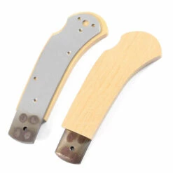 *Sheriff Lockback - Knife Kit Combo - DIY Parts Kit W/Yellowheart Handle Scales -Knife Kits Sales Shop SLB258 YLWHRT K img7 1500