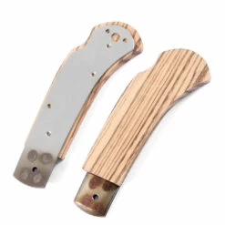 *Sheriff Lockback - Knife Kit Combo - DIY Parts Kit W/Zebrawood Handle Scales -Knife Kits Sales Shop SLB258 ZEBRAWD K img7 1500