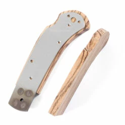 *Sheriff Lockback - Knife Kit Combo - DIY Parts Kit W/Zebrawood Handle Scales -Knife Kits Sales Shop SLB258 ZEBRAWD K img8 1500